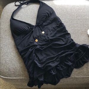 Juicy Couture one piece halter swimsuit